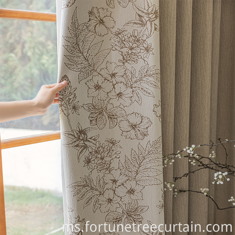 Blackout Jacquard Window Curtain